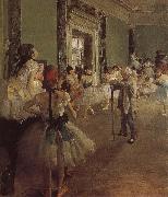 Edgar Degas Dance class oil painting artist